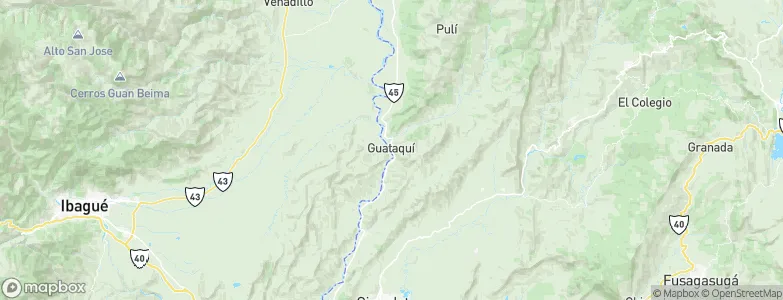 Guataquí, Colombia Map