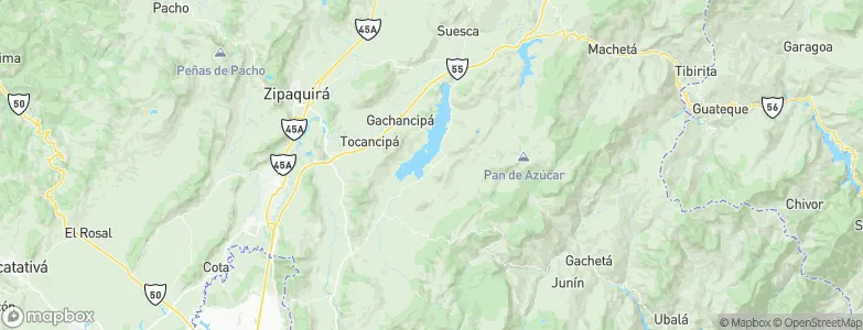 Guatavita, Colombia Map