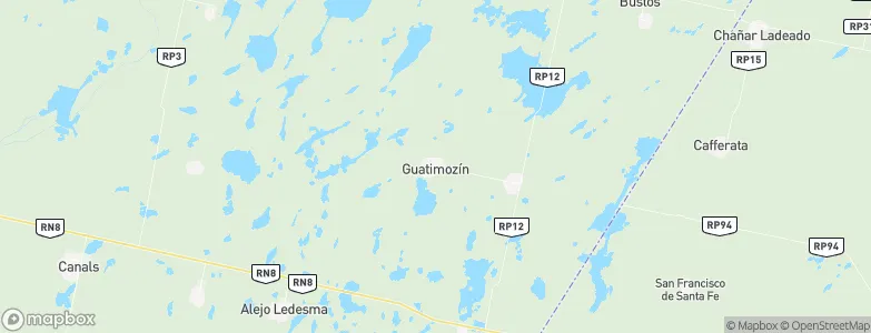Guatimozín, Argentina Map