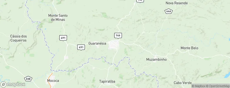Guaxupé, Brazil Map