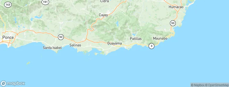 Guayama, Puerto Rico Map