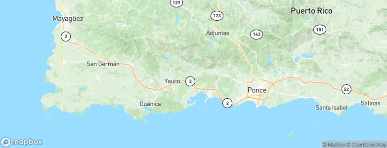 Guayanilla, Puerto Rico Map