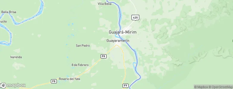Guayaramerín, Bolivia Map