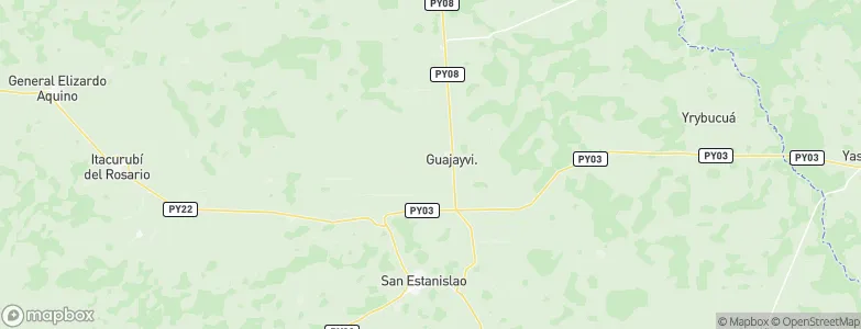 Guayaybi, Paraguay Map