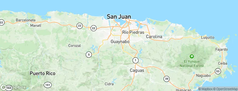 Guaynabo, Puerto Rico Map