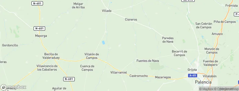 Guaza de Campos, Spain Map