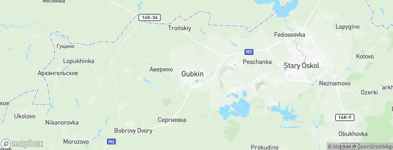 Gubkin, Russia Map