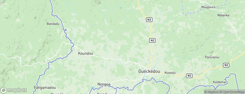 Gueckedou, Guinea Map