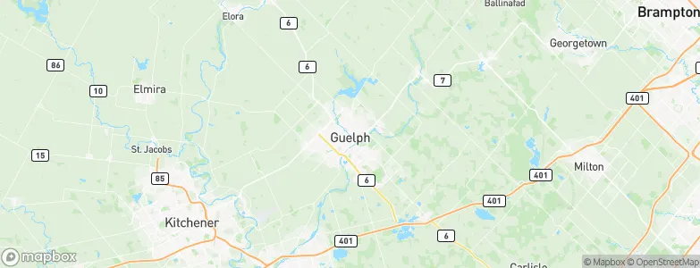 Guelph, Canada Map