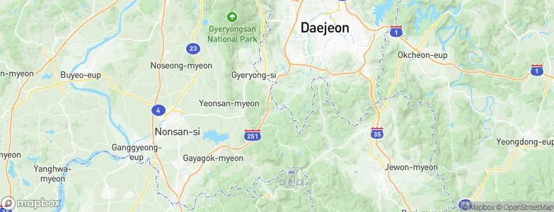 Gueongmal, South Korea Map