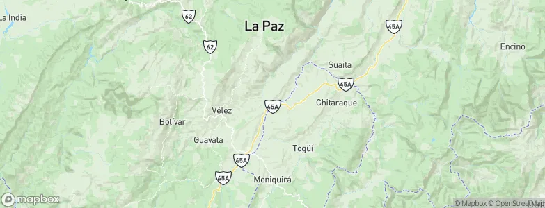 Güepsa, Colombia Map