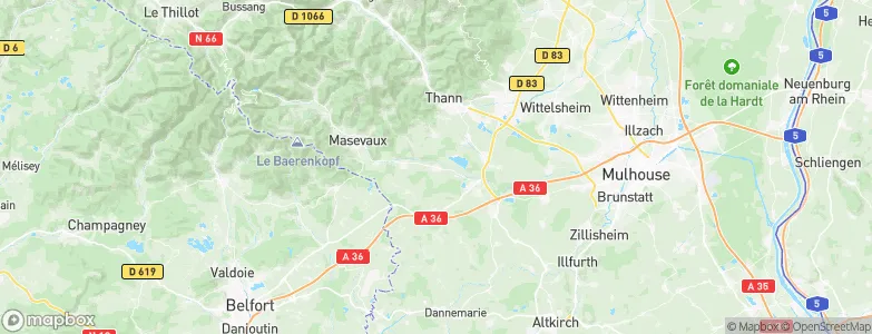 Guewenheim, France Map