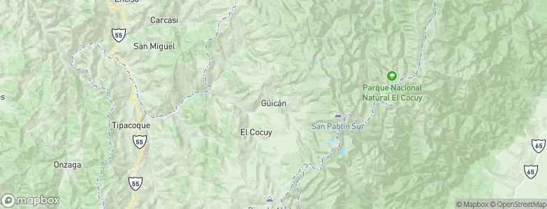 Güicán, Colombia Map