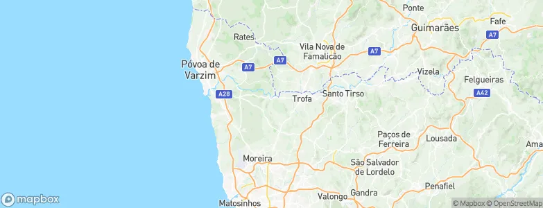 Guidões, Portugal Map