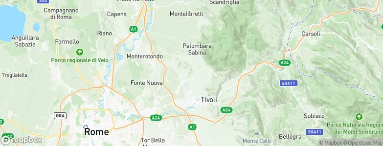 Guidonia, Italy Map