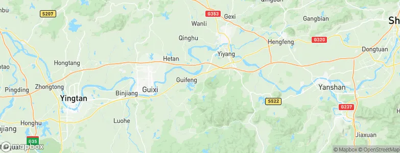 Guifeng, China Map