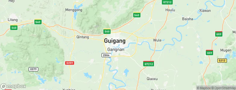 Guigang, China Map