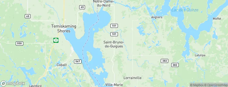 Guigues, Canada Map
