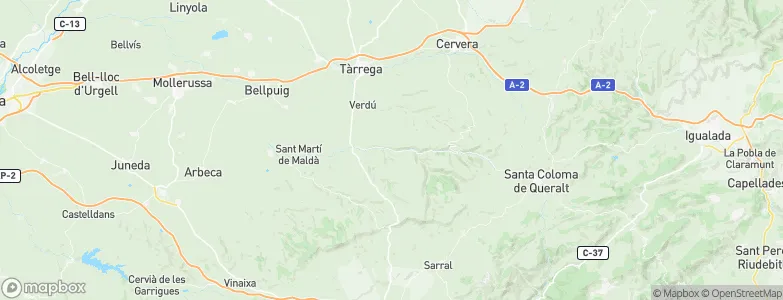 Guimerà, Spain Map