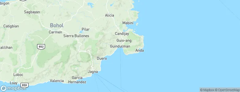 Guindulman, Philippines Map