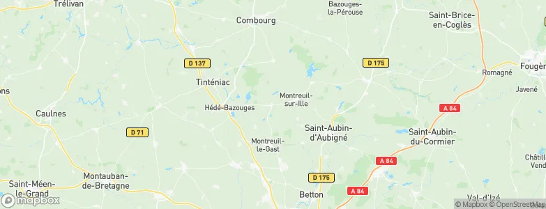 Guipel, France Map