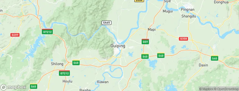 Guiping, China Map