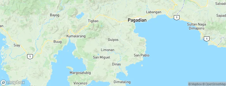 Guipos, Philippines Map