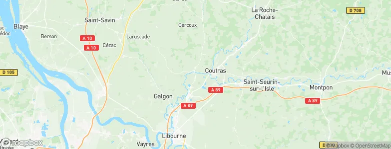 Guîtres, France Map