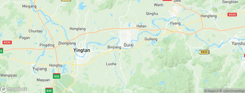 Guixi, China Map