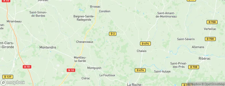 Guizengeard, France Map