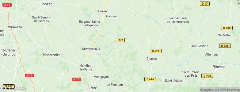 Guizengeard, France Map