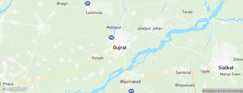 Gujrat, Pakistan Map