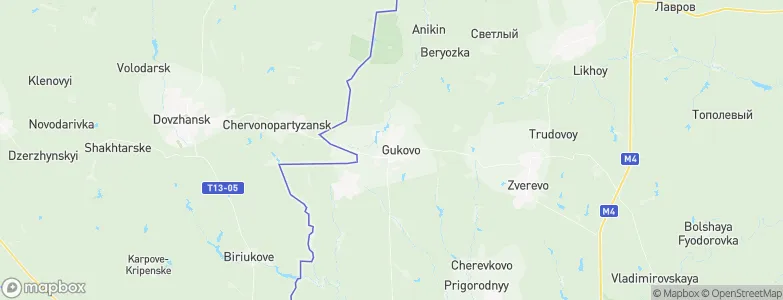 Gukovo, Russia Map