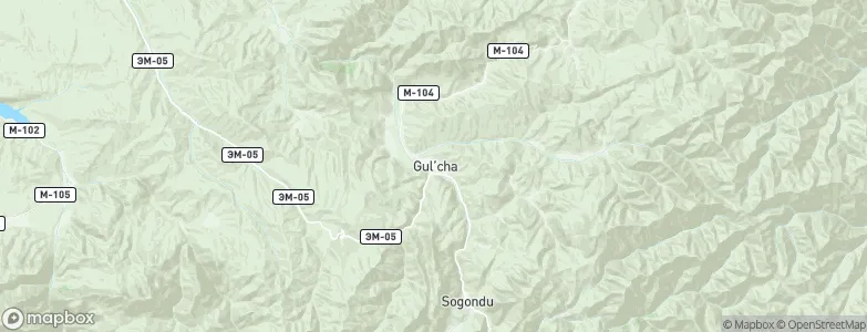 Gul’cha, Kyrgyzstan Map