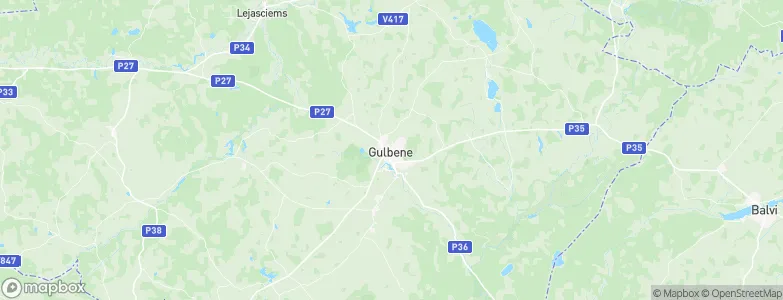 Gulbene, Latvia Map