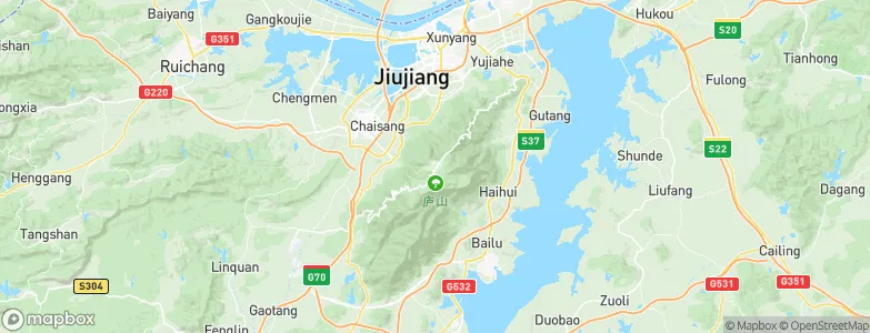 Guling, China Map