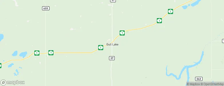 Gull Lake, Canada Map