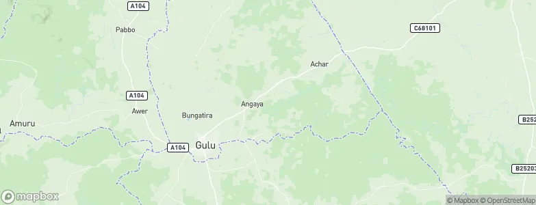 Gulu District, Uganda Map