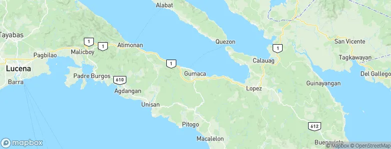 Gumaca, Philippines Map
