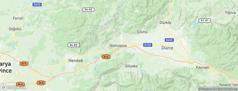 Gümüşova, Turkey Map