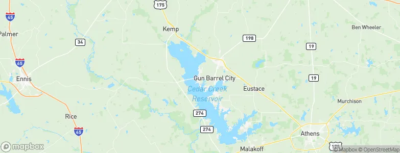 Gun Barrel City, United States Map