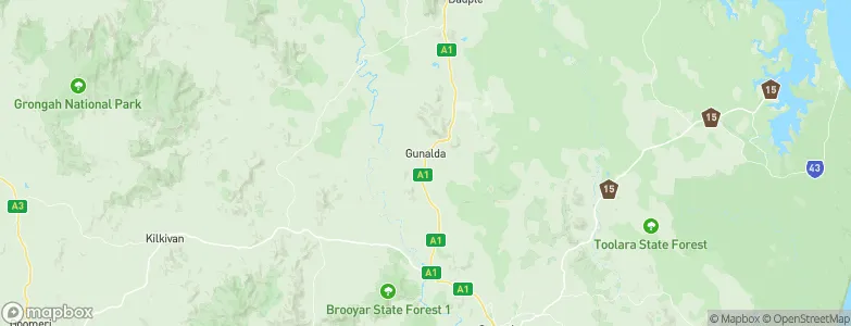 Gunalda, Australia Map