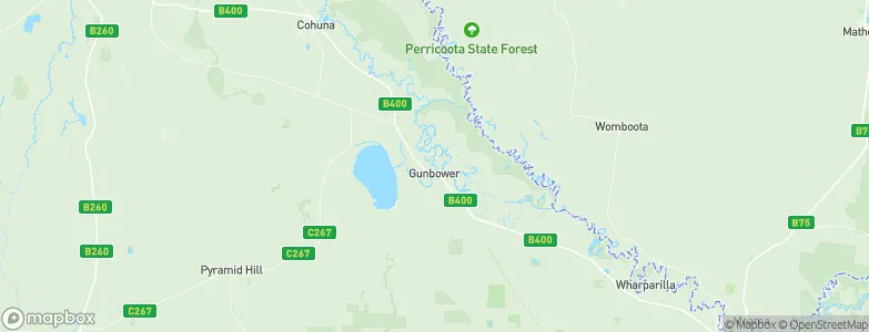 Gunbower, Australia Map