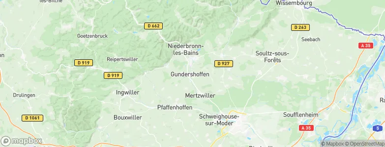 Gundershoffen, France Map