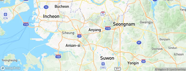 Gunpo, South Korea Map