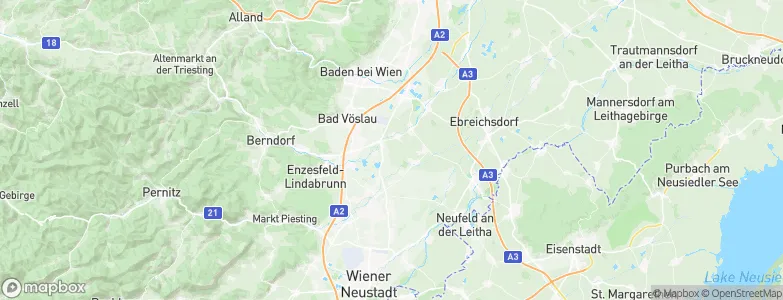 Günselsdorf, Austria Map