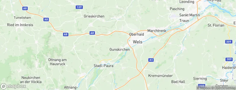 Gunskirchen, Austria Map