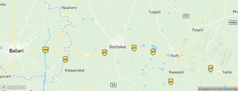 Guntakal, India Map