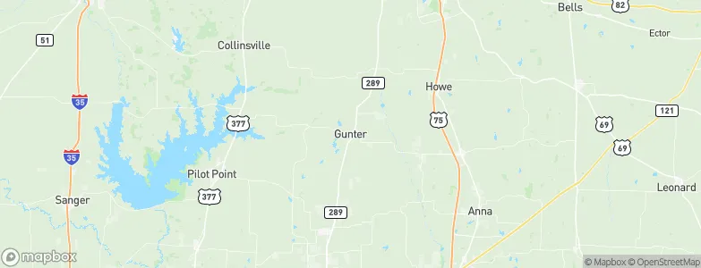 Gunter, United States Map