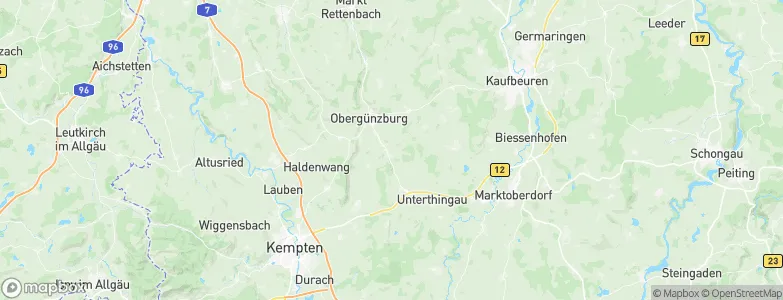 Günzach, Germany Map